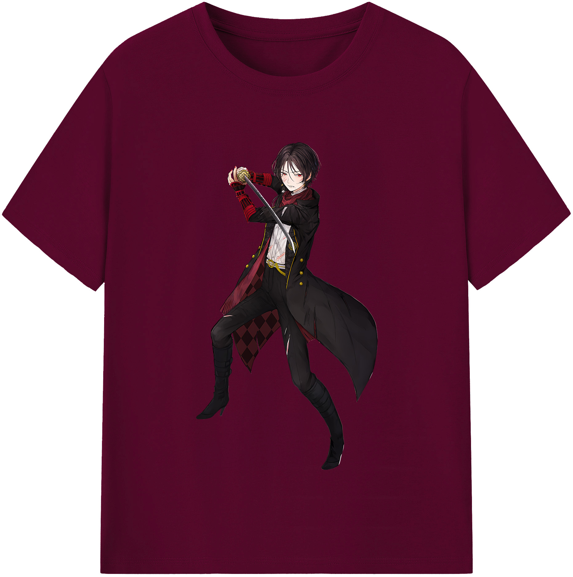（画像用） 刀剣乱舞 Touken Ranbu レディースカジュアルプリントTシャツ（綿100％）